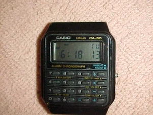 CRONOGRAFO SVEGLIA CASIO CA-50 "RITORNO AL FUTURO" -- FUNZIONA PERFETTAMENTE - Foto 1 di 5