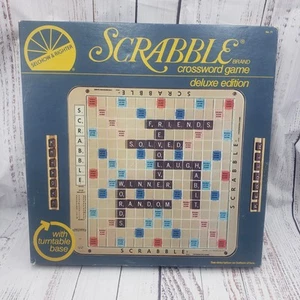 1982 SCRABBLE Deluxe Edition Crossword Puzzle Game -NOT COMPLETE (READ DESCRIPT) - Picture 1 of 11