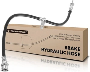 A-Premium Front Passenger Brake Hydraulic Hose Compatible with Select Black - Bild 1 von 8