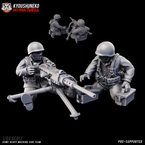 WW2 US Marine Corps Heavy Machine Gun Team, Wargaming American Soldier Miniature - Picture 1 of 1