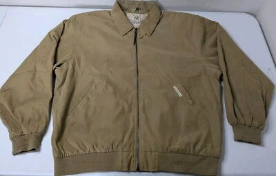 Chaqueta De Colección Clark & Gregory Para Hombre XL Marrón Cremallera Completa Repelente al Agua  Foto 1 de 4