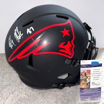 ПОЛНОРАЗМЕРНЫЙ ШЛЕМ С АВТОГРАФОМ РОБА ГРОНКОВСКИ NEW ENGLAND PATRIOTS PATS FS ARIZONA JSA - Изображение 1 из 4