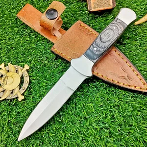 Custom Handmade J2 STEEL Boot Knife, Dagger Knife, w/ SHEATH - TN-7068 - Picture 1 of 9