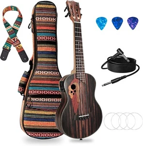 Versatile Electric Ukulele Bundle for Left-Handed Beginners - Exceptional Sound - Picture 1 of 9