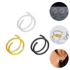  3 Pcs Spiral Nose Ring Studs Stainless Steel Women's Rings for Clip