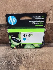 HP 933XL Cyan   Ink Cartridge 02/25 **NEW SEALED BOX** - Picture 1 of 5