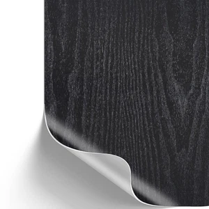 10€/m² Klebefolie Holzoptik schwarz Selbstklebende Folie Tapete Möbel Küche - Bild 1 von 5