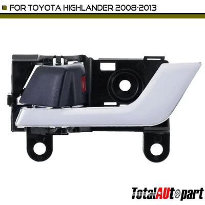 Черная внутренняя дверная ручка для переднего или заднего водителя Toyota Highlander 2008-2013 - Изображение 1 из 4