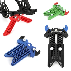 Compound Bow Stand Adjustable Limbs Support Holder Legs Rack Archery Hunt Shoot - Picture 1 of 15