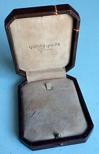 Collar de joyería caja de joyería GERALD GENTA de los años 50 fabricante de equipos originales/ - Imagen 1 de 6