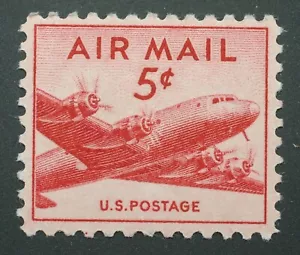 1947 Scott #C33 5 cent transport plane air mail stamp Mint never hinged - Picture 1 of 1