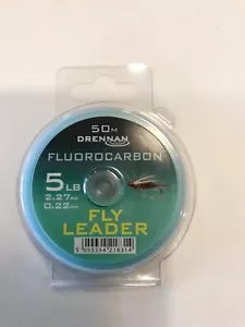 Drennan Fluorocarbon Leader / Tippet, 5lb test, 50 Meters , Great Line! - Picture 1 of 3