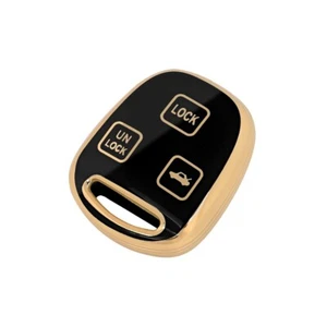 PROTECTION COVER FOR LEXUS RX300 RX330 RX350 REMOTE KEY 3 BUTTON BLACK GOLD - Bild 1 von 3