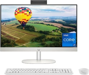 HP 23.8 inch 24-cr0080 All-in-One Desktop PC 16GB RAM 512GB SSD i7 NEW - Picture 1 of 4
