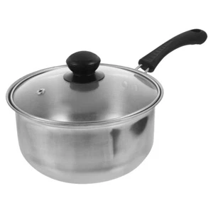 Small Milk Pot Baby Saucepan with Lid Stainless Pots for Cooking - Picture 1 of 12