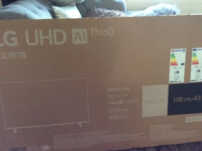 LG UR78 43in LED 4K Ultra HD Smart TV - Black (43UR78006LK) - Image 1 of 3