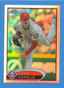 2012 Topps Chrome Refractor #36 Cole Hamels Phillies - Imagen 1 de 1