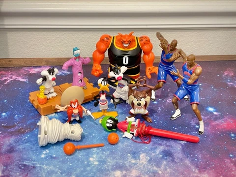 Vintage 1996 Space Jam Looney Tunes Michael Jordan Action Figure Lot LOOK! Cover