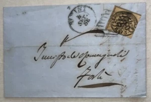Roman States Cover 3 Baj 1858 Bimini To Forli Scott 4b Catalogue Value $120.00 - Picture 1 of 3
