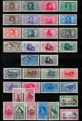 Italy Republic 1932 ☀ Mi 373 / 407 Cat value 550 Eur ☀ 5 Cpl MH sets - Image 1 of 2