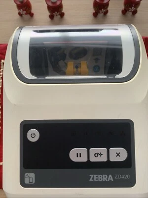 Zebra ZD420 Monochrome Thermal Transfer Printer With Cable For Parts Or Repairs - Image 1 of 4