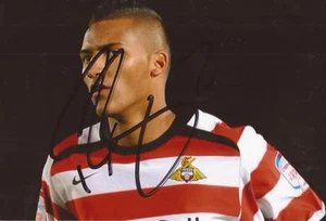 DONCASTER: REECE BROWN SIGNED 6x4 ACTION PHOTO+COA - Picture 1 of 1
