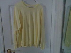 Leallo hellgelbes weiches Sweatshirt Größe L - Bild 1 von 2