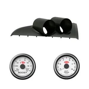 BA BF Falcon XR6T Turbo SAAS Clip-in Gauge Pod w/ White Boost & Pyro Ext Temp - Picture 1 of 12