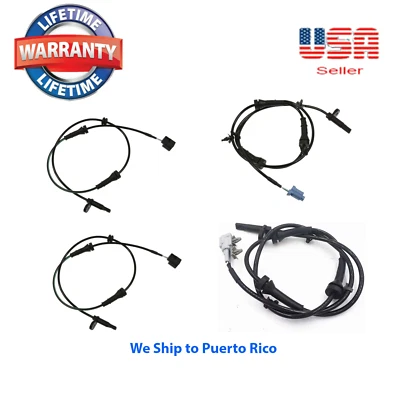 Sensor de velocidad de rueda 4 ABS delantero trasero derecho e izquierdo ajuste Nissan Murano 2009-2012 AWD Foto 1 de 4