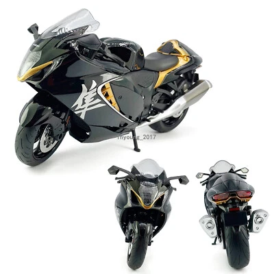 1:9 Suzuki Hayabusa Motorcycle Model Diecast Toy Vehicle Kids Toys for Boys Gift - Image 1 of 4