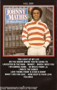 JOHNNY MATHIS - 99 Miles From L.A. (UK 12 Tk Cassette Album) - Picture 1 of 1