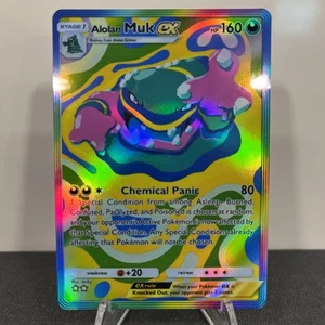 Alolan Muk ex Holographic Pokemon TCG Pocket-Printed Sharp! |Celestial Guardians - Picture 1 of 7