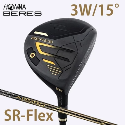 HONMA BERES 09 Black Fairway Wood 3W 15° ARMRQ FX Black SR-Flex 2024 Japan NEW - Image 1 of 4