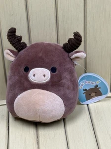 NUEVO Squishmallows 5” pulgadas Maurice the Brown Moose Christmas Holiday Squad - Imagen 1 de 9