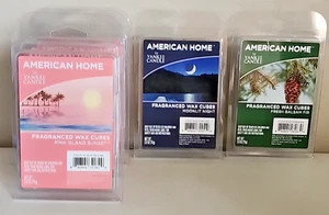 6 Yankee Candle Fragranced Wax Cube Pink Island Sunset Fresh Balsum Fir Moonlit - Picture 1 of 7