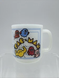 Taza Pac-Man vintage años 80 hecha de vidrio de leche Glasbake EE. UU. - Imagen 1 de 8
