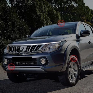 Grille Trim LED Hood Strip Lights DRL Decorative Lamps For   Mitsubishi Triton - Picture 1 of 11