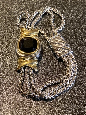 Two-Tone Onyx Bracelet  - Image 1 of 4