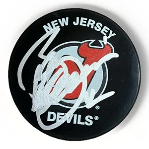 Bill Guerin Signed Autographed New Jersey Devils Logo Puck - Picture 1 of 2