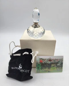 Rule Ascot crystal perfume bottle 3" Tall With Box And Card - Picture 1 of 8