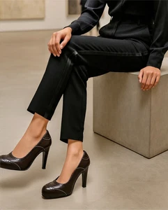 Dolce & Gabbana Brown Leather Brogue Pumps Heels Women’s EU 35 UK 2 Italy - Picture 1 of 9