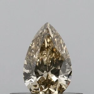 Color W-X SI Clarity Loose Pear Cut Natural IGI Certified Diamond 6x4 mm 0.37 Ct - Picture 1 of 9