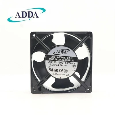 ADDA AA1281HB-AT Axial Fan 110/120V 0.25/0.21A 120*120*38MM Cabinet Cooling Fan - Image 1 of 2