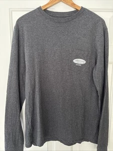 Men's Vineyard Vines Tee T-Shirt Nantucket Long Sleeve Crew Gray Cotton Small S - Picture 1 of 5