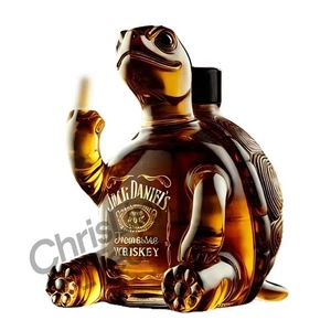 Turtle Whiskey Bottle 2025 Unique Animal Glass Whiskey Bottle Decanter Good Gift - Picture 1 of 3