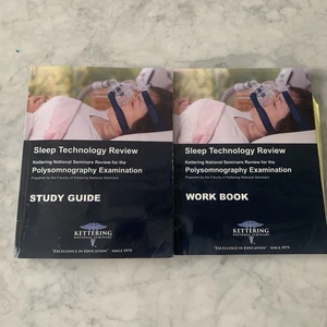 Kettering Respiratory Therapy Sleep Tech Polysomnography Study Guide & Workbook - Imagen 1 de 7