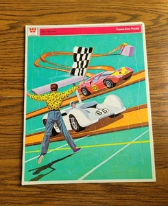 Vintage Hot Wheels Whitman Frame Tray Puzzle 1970's Complete No. 4542 U.S.A. - Picture 1 of 23