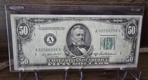 50 Dollar Año 1950 Bonita Condición - Picture 1 of 2