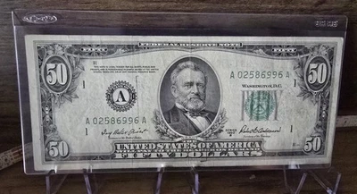 50 Dollar Año 1950 Bonita Condición - Image 1 of 2