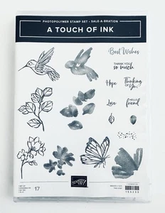 Un tocco di inchiostro Stampin Up Set di francobolli NUOVO 155233 FARFALLA COLIBRÌ - Foto 1 di 3